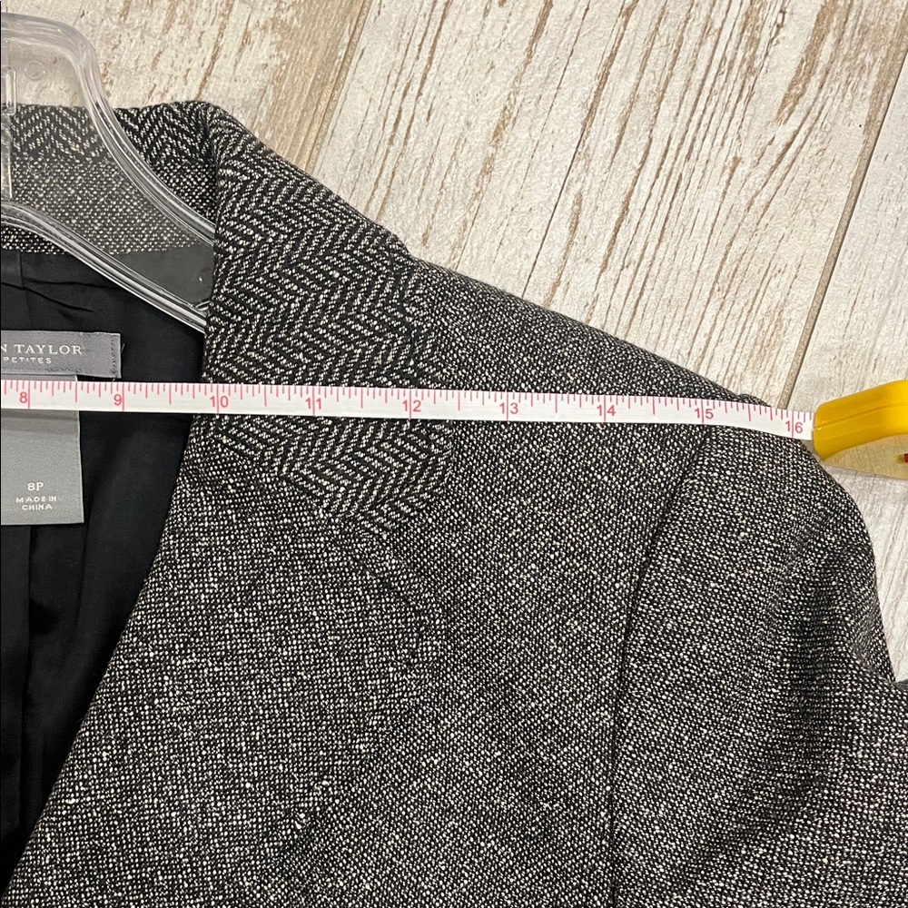 Ann Taylor Charcoal Tweed Blazer - Picture 10 of 14